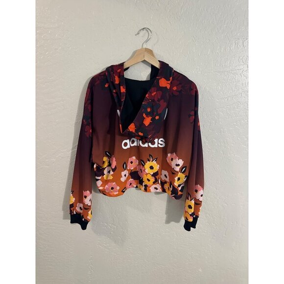 Adidas Her Studio London Cropped Floral Sweater - Picture 8 of 10